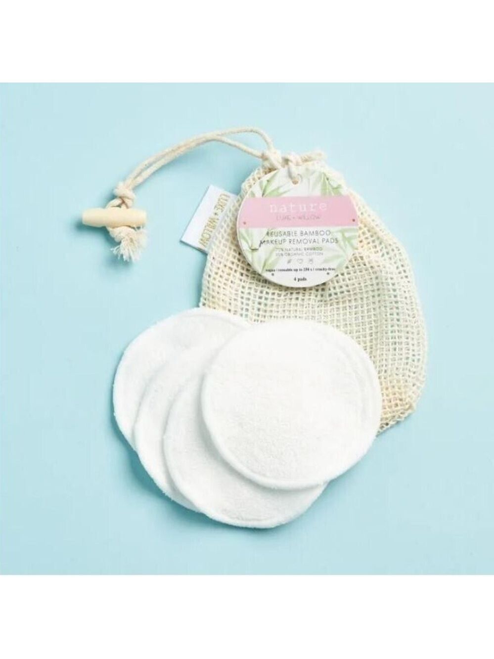 Nature by Luxe & Willow Reusable Bamboo Makeup Removal Pads